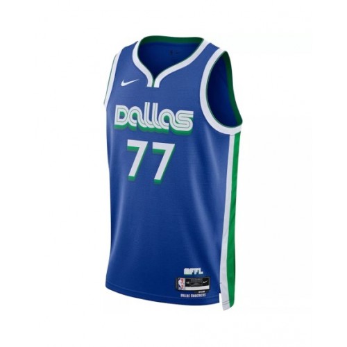 Men's Dallas Mavericks Luka Doncic #77 Nike Blue 2022/23 Swingman Jersey - City Edition