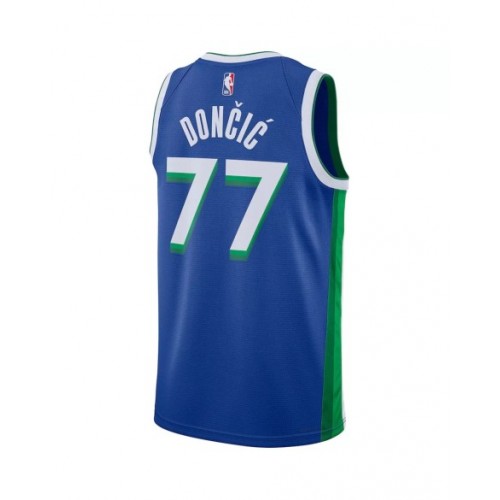 Men's Dallas Mavericks Luka Doncic #77 Nike Blue 2022/23 Swingman Jersey - City Edition