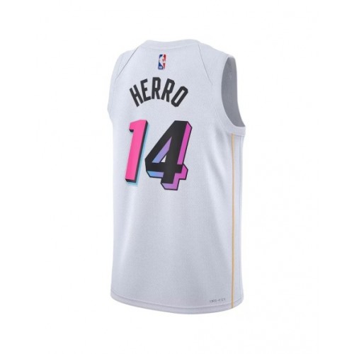 Men's Miami Heat Tyler Herro #14 Nike White 2022/23 Swingman Jersey - City Edition