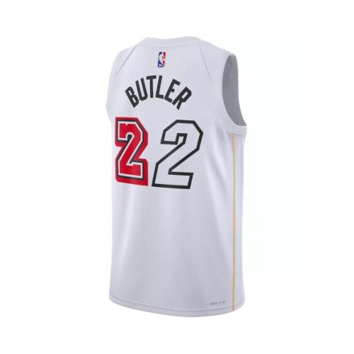 Men's Miami Heat Jimmy Butler #22 Nike White 2022/23 Swingman Jersey - City Edition