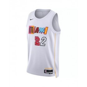 Men's Miami Heat Jimmy Butler #22 Nike White 2022/23 Swingman Jersey - City Edition