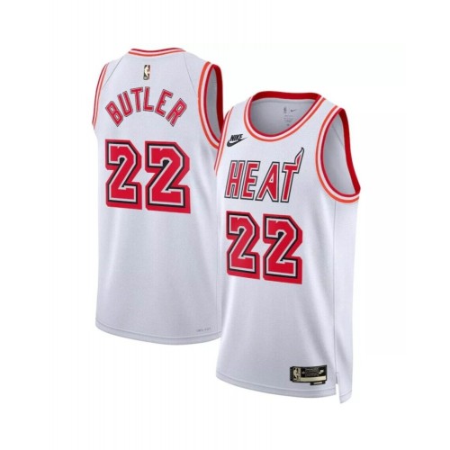 Men's Miami Heat Jimmy Butler #22 White 22/23 Swingman Jersey - Classic Edition