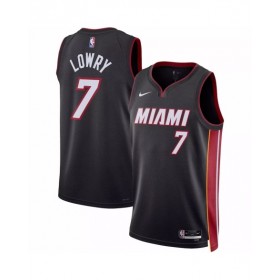 Men's Miami Heat Kyle Lowry #7 Black 22/23 Swingman Jersey - Icon Edition