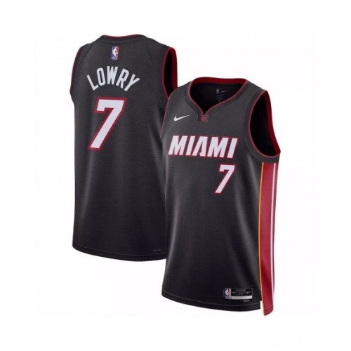 Men's Miami Heat Kyle Lowry #7 Black 22/23 Swingman Jersey - Icon Edition