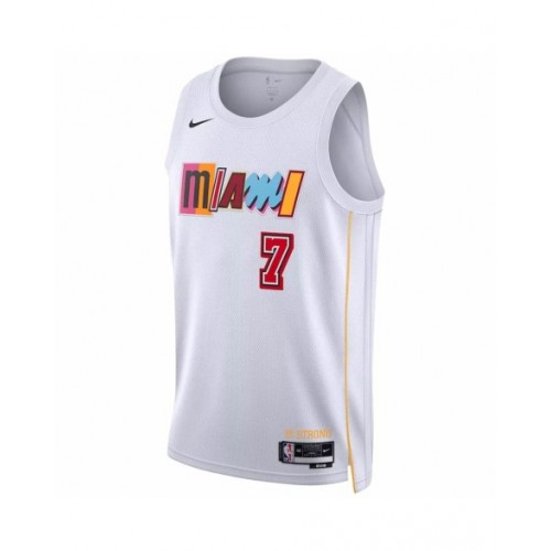 Miami Heat Kyle Lowry #7 Nike White 2022/23 Swingman Jersey - City Edition