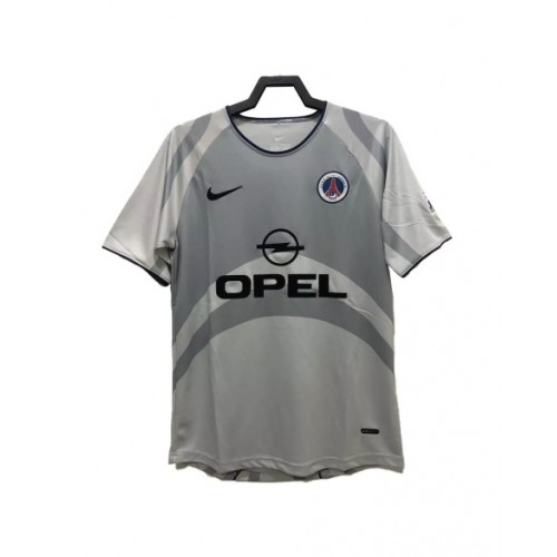 Retro 2000/01 PSG Away Soccer Jersey - Grey