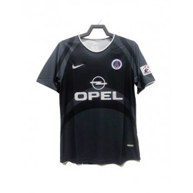 Retro 2000/01 PSG Away Soccer Jersey - Black