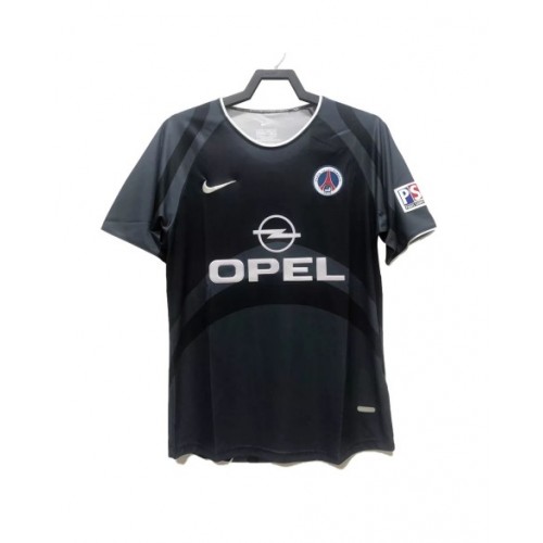 Retro 2000/01 PSG Away Soccer Jersey - Black