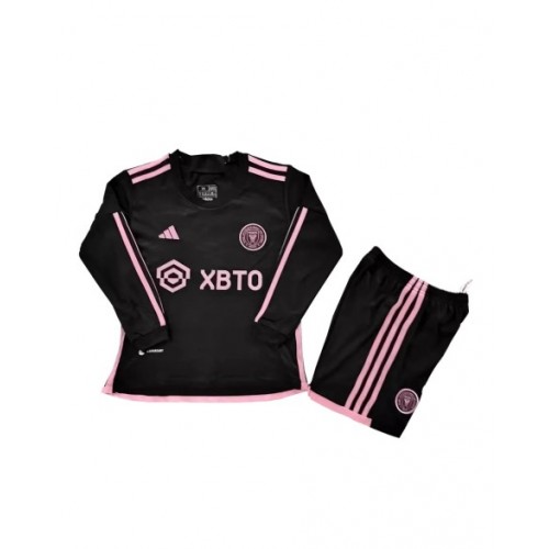 Youth Inter Miami CF Jersey Kit 2023/24 Away - Long Sleeve