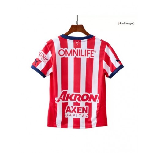 Chivas Home Soccer Jersey Kit 2024/25 Kids(Jersey+Shorts)