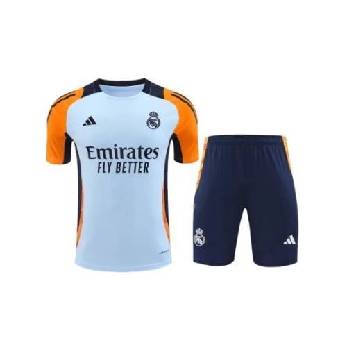 Real Madrid Pre-Match Training Jersey Kit 2024/25 (Jersey+Shorts)