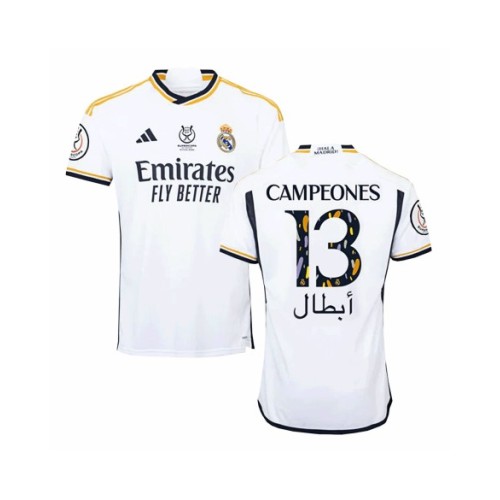 CAMPEONES #13 Real Madrid Jersey 2023/24 Home Campeones Supercopa