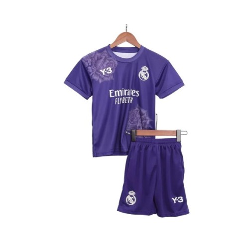 Real Madrid Fourth Away Jersey Kit 2023/24 Kids(Jersey+Shorts)