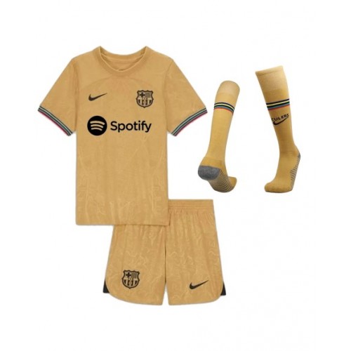 Youth Barcelona Jersey Whole Kit 202223 Away