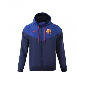 Barcelona Hoodie Windbreaker Jacket 2023/24 - Navy