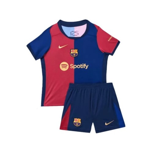 Barcelona Home Jersey Kit 2024/25 Kids(Jersey+Shorts)