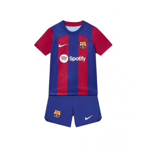 Youth Barcelona Jersey Kit 202324 Home