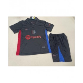 Barcelona Away Jersey Kit 2024/25 Kids(Jersey+Shorts)