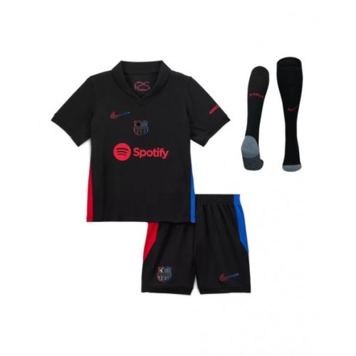 Barcelona Away Soccer Jersey Kit 2024/25 Kids(Jersey+Shorts+Socks)