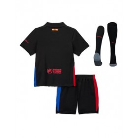 Barcelona Away Soccer Jersey Kit 2024/25 Kids(Jersey+Shorts+Socks) - Spotify Logo Without Text