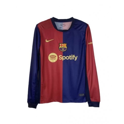 Barcelona Long Sleeve Home Jersey 2024/25