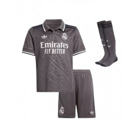 Real Madrid Third Away Soccer Jersey Kit 2024/25 Kids(Jersey+Shorts+Socks)