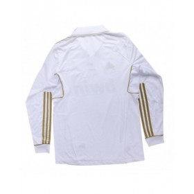 Real Madrid Home Jersey Retro 201112 By Adidas Long Sleeve