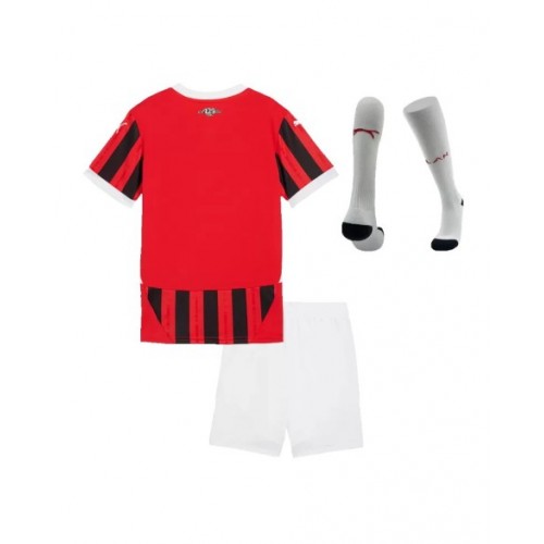 AC Milan Home Jersey Kit 2024/25 Kids(Jersey+Shorts+Socks)