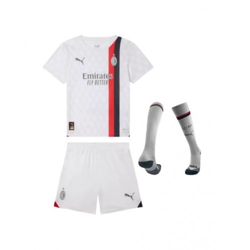 Youth AC Milan Jersey Whole Kit 2023/24 Away