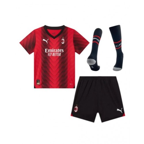 Youth AC Milan Jersey Whole Kit 2023/24 Home