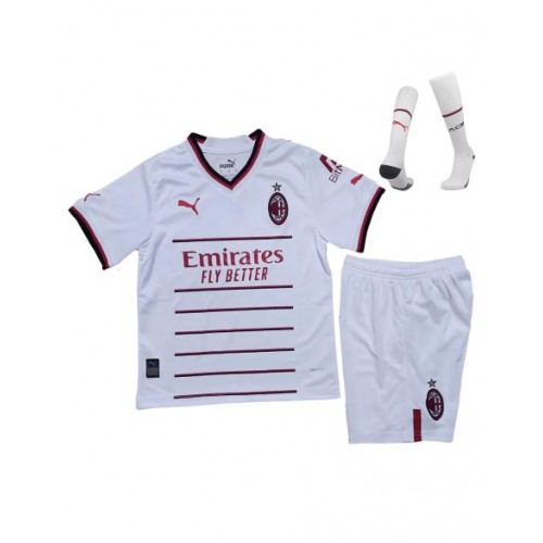 Youth AC Milan Jersey Whole Kit 202223 Away