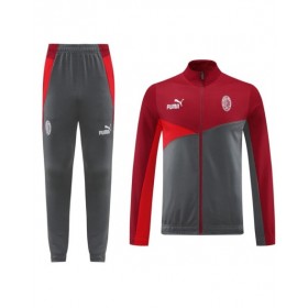 AC Milan Training Jacket Kit (Top+Pants) Red&Gray 2024/25