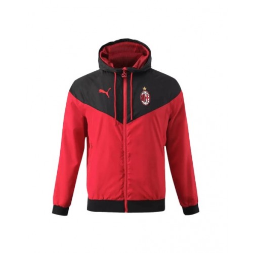 AC Milan Hoodie Sweatshirt 2023/24 - Black&Red