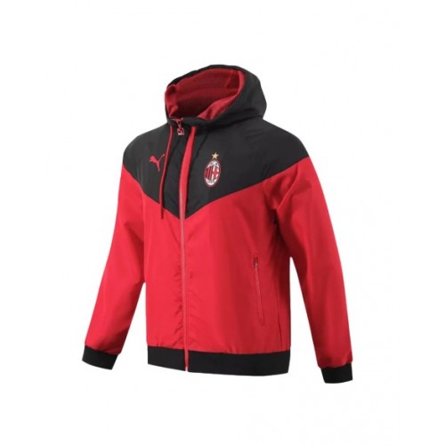 AC Milan Hoodie Sweatshirt 2023/24 - Black&Red