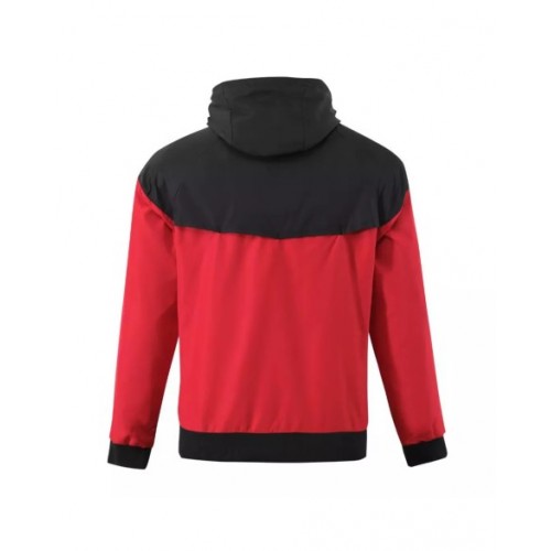 AC Milan Hoodie Sweatshirt 2023/24 - Black&Red