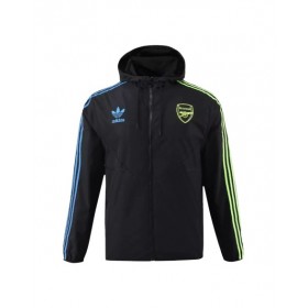 Arsenal Hoodie Windbreaker Jacket 2023/24 - Black