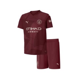 Manchester City Third Away Jersey Kit 2024/25 Kids(Jersey+Shorts)