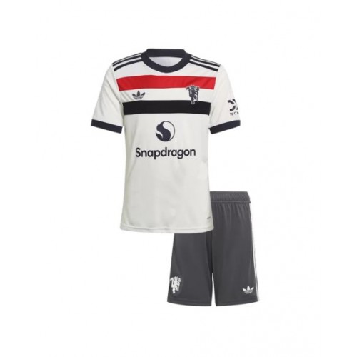 Manchester United Third Away Soccer Jersey Kit 2024/25 Kids(Jersey+Shorts)