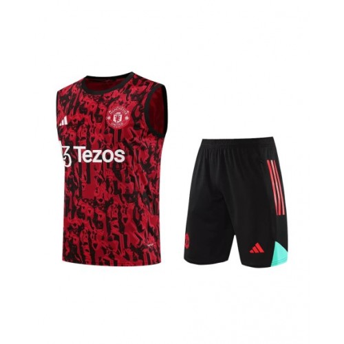 Manchester United Sleeveless Training Jersey Kit 2023/24