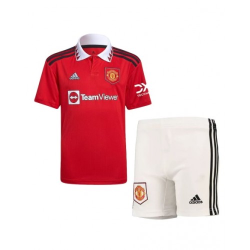 Youth Manchester United Jersey Kit 2022/23 Home