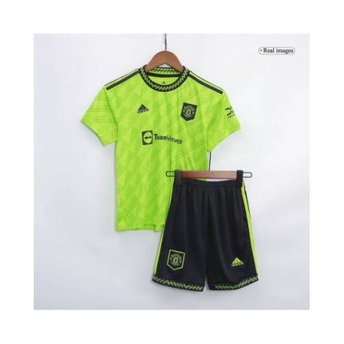 Youth Manchester United Jersey Kit 2022/23 Third