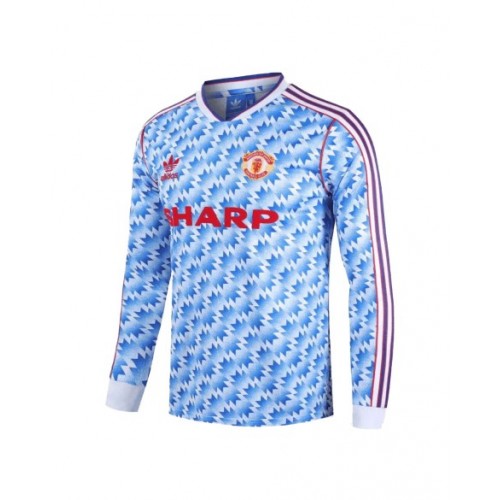 Manchester United Away Jersey Retro 1990/92 By - Long Sleeve