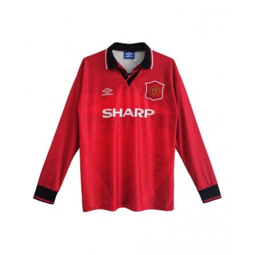 Manchester United Home Jersey Retro 1994/96 By - Long Sleeve