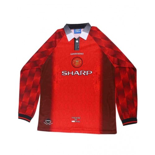 Manchester United Home Jersey Retro 1996/97 By - Long Sleeve