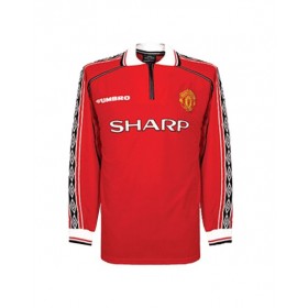 Manchester United Home Jersey Retro 1998/99 By - Long Sleeve