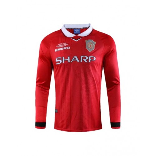 Manchester United Home Jersey Retro 1999/00 By - Long Sleeve