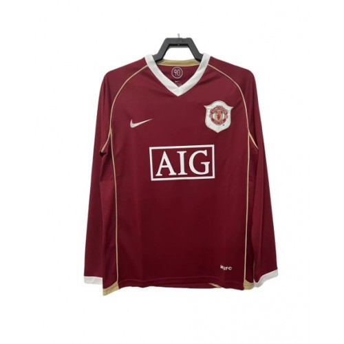 Manchester United Home Jersey Retro 2006/07 By - Long Sleeve