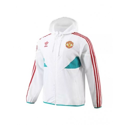 Manchester United Hoodie Windbreaker Jacket 2023/24 - White