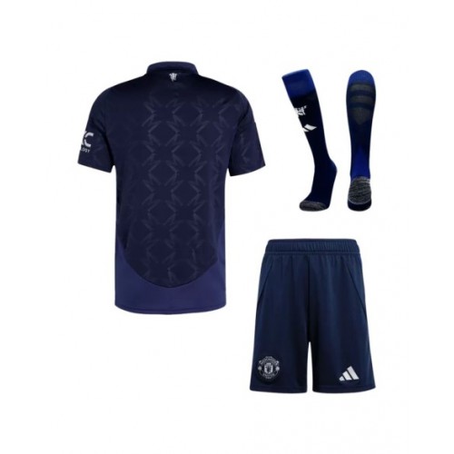 Manchester United Away Soccer Jersey Kit 2024/25 (Jersey+Shorts+Socks)