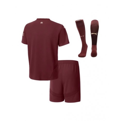 Manchester City Third Away Soccer Jersey Kit 2024/25 Kids(Jersey+Shorts+Socks)